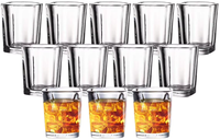 Vente en gros petite tasse carrée personnalisée verre à boire transparent tasse à whisky fantaisie whisky tequilla verre à liqueur