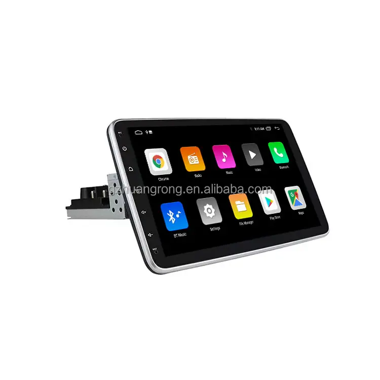 Pemutar Multimedia mobil DSP Single Din 10.1 inci, pemutar Multimedia mobil Android 10 dengan rotasi GPS derajat, Radio mobil HD Auto Carplay