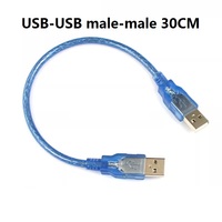 CableNano Printer USB kabel Data biru untuk Aarduno 2560 Dual Port Micro Mini