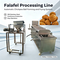 Machine automatique de formage de falafels et de friture de galettes de pois chiches pour usine alimentaire, restaurant et ligne de production commerciale
