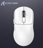 Mouse Gaming Komputer Attack Shark X3 Pro 4K Wired dan 2.4G 8K USB dengan Sensor PAW3395 untuk Laptop