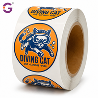 Étiquette autocollante personnalisée en vinyle imperméable, résistante aux UV, pour emballage, ordinateur portable, bouteille d'eau, avec n'importe quel logo
