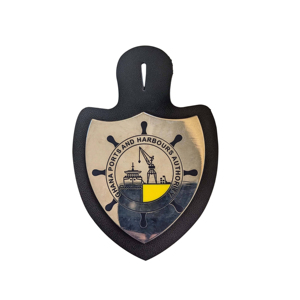 Tùy Chỉnh Da Bò Thủ Công Kim Loại Chính Thức Lá Chắn Ví Ly Hợp <span class=keywords><strong>Pin</strong></span> Huy Hiệu Với Bướm Clasp Sơn Đầy Huy Hiệu - Product Image 1