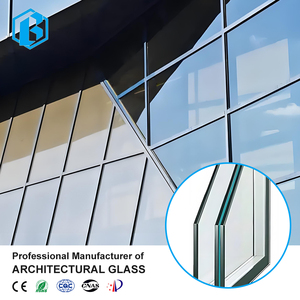 Verre isolant trempé <span class=keywords><strong>sur</strong></span> <span class=keywords><strong>mesure</strong></span> de haute qualité pour balcon extérieur en aluminium à pont thermique et salle de bain scellée - Product Image 5