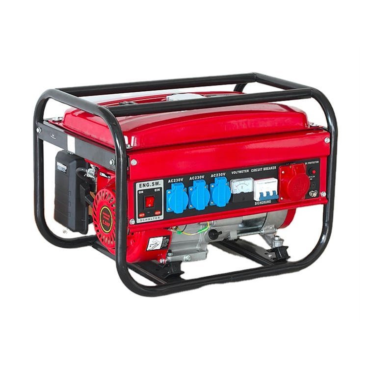 EZONE оптовая продажа Профессиональный 110V 220 V 220 вольт 2 кВт 2000W 5Hp Портативный Бензиновый двигатель электрический генератор для дома