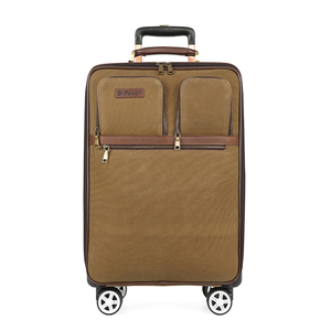 Sacs à roulettes de grande capacité personnalisés par le fabricant, sacs à bagages en <span class=keywords><strong>toile</strong></span> vintage pour hommes, sacs de voyage, valises - Product Image 2