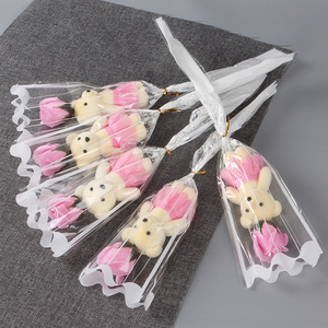 Orsacchiotto di <span class=keywords><strong>Peluche</strong></span> Personalizzato con Bouquet di Rose per Regalo di San Valentino - Product Image 3
