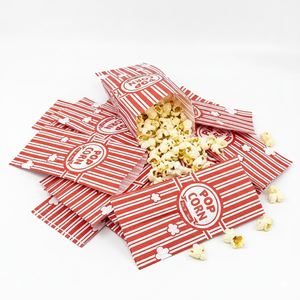 Bolsa de Papel para Palomitas de Maíz con Impresión de Logotipo Personalizado al por Mayor, a Prueba de Grasa, para Envasado de Alimentos - Product Image 1
