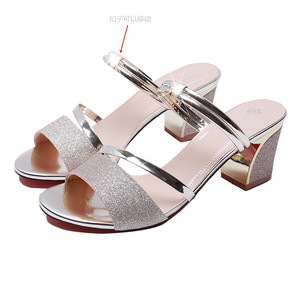 Nuovi <span class=keywords><strong>Sandali</strong></span> per le donne del partito da sposa albicocca verde A Punta Le Dita Dei Piedi Pompe bottoms ragazza di Gomma pattini di Vestito <span class=keywords><strong>tacco</strong></span> grosso - Product Image 5