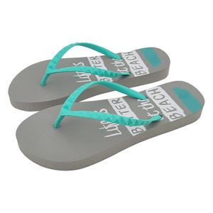 Chanclas <span class=keywords><strong>de</strong></span> playa <span class=keywords><strong>de</strong></span> verano con estampado <span class=keywords><strong>de</strong></span> logotipo personalizado unisex, cómodas sandalias antideslizantes con punta abierta y características reciclables Chanclas - Product Image 2