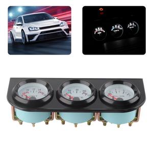 عالمي للسيارة طقم حرارة الماء + فولت + مقياس ضغط الزيت عداد ثلاثي 52 أداة قياس - Product Image 5