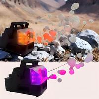 Fogsea 500W LED RGB Machine à bulles de fumée avec DMX512/télécommande pour les effets de brouillard de fête de famille et de mariage