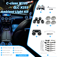 GLC X253 64 couleurs, aérateurs de turbine, haut-parleurs tweeter, éclairage d'ambiance pour sièges, amélioration de l'intérieur pour Mercedes-Benz Classe C W205