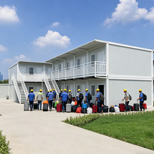 Maison préfabriquée extensible de 40 pieds, kit de logement préfabriqué de 20 pieds, hangar de <span class=keywords><strong>garage</strong></span> préfabriqué avec toiture en verre pour hôtel - Product Image 3