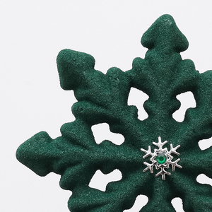 Meiman Custom Size Snowflake Table Top Christmas Ornament Carved Decorative Modern Sculpting Christmas Ball <b>Tree</b> Ornaments - Product Image 3