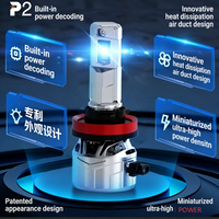 Faros Delanteros LED para Auto SunRise P2 H1 12V 110W 11000LM 6500K IP67 Impermeables con Sistema de Enfriamiento, Canbus, Plug and Play, Ajuste Universal, 1 Año de Garantía