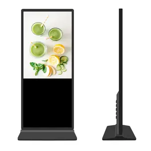 मंजिल स्टैंड प्रदर्शन कुलदेवता एलसीडी विज्ञापन स्क्रीन डिजिटल साइनेज 10 अंक टच बाजार में और मेट्रो स्टेशन