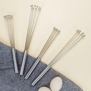 Batidora de mano de acero inoxidable para repostería, batidor de huevos de alambre para cocina, utensilio de cocina de gran venta - Product Image 4