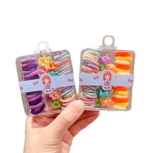 Lazos para el cabello para niños en caja, <span class=keywords><strong>bandas</strong></span> de goma elásticas que no dañan el cabello para el cabello de las niñas, producto al por mayor - Product Image 5