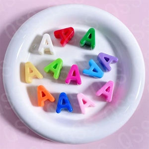 Bộ của 10 acrylic lớn lỗ thư hạt cho DIY handmade Vòng đeo tay & điện thoại chuỗi trang trí phụ kiện thư duy nhất - Product Image 6