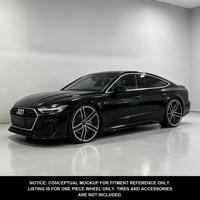 Sur mesure 12000T Forgé |   Norme DOT |   MOQ 4 S1-00071 18-24 Jantes multi-rayons noir brillant usiné pour Audi A7