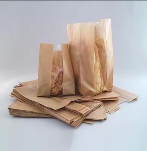 Borsa da asporto con Logo personalizzato Fast Food borsa <span class=keywords><strong>in</strong></span> <span class=keywords><strong>carta</strong></span> Kraft senza manico realizzata <span class=keywords><strong>in</strong></span> <span class=keywords><strong>carta</strong></span> artigianale <span class=keywords><strong>riciclata</strong></span> - Product Image 5