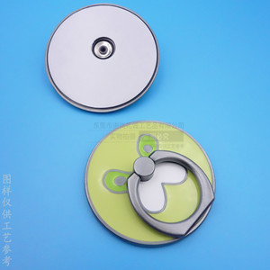 Zinc Alloy <b>Ring</b> Holder With Cartoon Design Adhesive Desktop Phone Stand Antique Silver Color Manual <b>Clip</b> General Use - Product Image 3