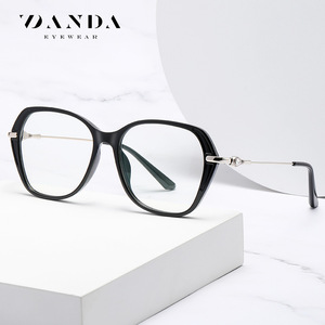 Monturas de Gafas Danda Cat Eye con Aro Completo, Anti Luz Azul, Ligeras para Mujer, TR90 TJ860 - Product Image 1