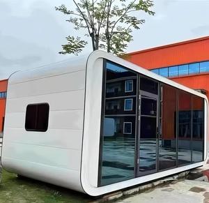 Solution moderne détachable de maison pliable préfabriquée de cabine Apple pour espace de travail mobile sur des terrains inutilisés et des zones éloignées - Product Image 1