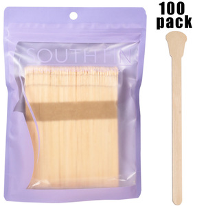 Dùng Một Lần Bằng Gỗ Sáp Thìa Gậy 12.5Cm Đa Năng Bạch Dương Sáp Gậy Cho Trên Khuôn Mặt Mũi Tóc Và Mặt Nạ Ứng Dụng 100 Pcs - Product Image 3
