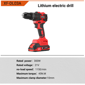 Taladro de Impacto Inalámbrico Portátil de 21V sin Escobillas, 10mm XF-DL03A con Batería de Litio, Grado Industrial/DIY, 70N.m Torque Máximo, CE - Product Image 5