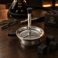 Support à charbon pour chicha en acier inoxydable, écran filtrant pour foyer de chicha, accessoire de fumage