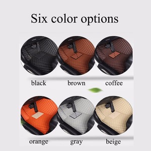 พรมปูพื้นรถยนต์สีแดงหรูหราแบบขายส่ง ชุดเต็ม กันน้ำ ลายเพชร - Product Image 5