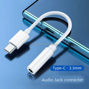 Cable de Auriculares Tipo C a <span class=keywords><strong>Jack</strong></span> de 3.5mm para Samsung iPhone, Adaptador Convertidor de Audio Auxiliar DAC de 8 Pines IOS a <span class=keywords><strong>Jack</strong></span> Macho de 3.5mm para Auriculares - Product Image 1