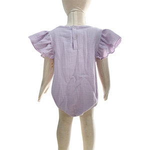 All'ingrosso personalizzabile tutina carina per bambine e bambine <span class=keywords><strong>pagliaccetto</strong></span> occidentale a maniche corte in morbido cotone Spandex taglia 2T per 0-3 <span class=keywords><strong>mesi</strong></span> - Product Image 5