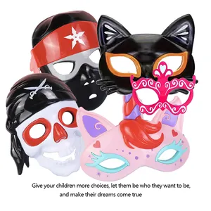 Cartoon ODM OEM Ninjas Pirate Character Cosplay Toy Plastic Novel Funy Party Pvc Mask For Kids Children