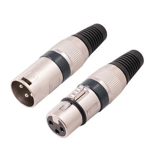 GW XLR 3-core ses mikrofon fişi 3Pin erkek kadın DIY Metal konnektör renkli dengeli adaptörü CE sertifikalı 24V yüksek - Product Image 6