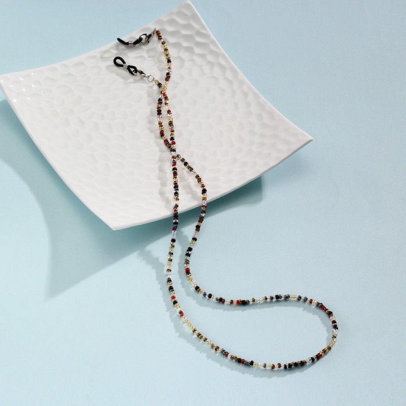 Multi Color Glasses Chain Necklace Cord