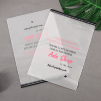 Sacs Ziplock en Plastique Transparent Personnalisés pour Vêtements, Emballage Biodégradable, Sacs à Fermeture Éclair pour Expédition