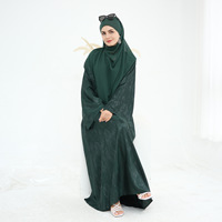 Robe maxi Abaya Hafizah Jacquard pour femmes musulmanes, tenue islamique modeste, mode Dubaï