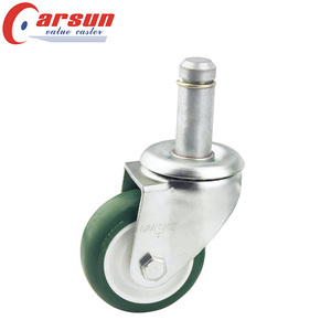 Roulettes industrielles à usage moyen 2.5/3/4/5/6-Inch Grip Ring Stem Brake 150mm Nylon Metal Wheel <span class=keywords><strong>Rigide</strong></span> Swivel Style OEM Pris en charge - Product Image 4
