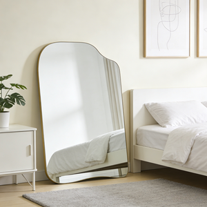 Espejo de Cuerpo Entero <span class=keywords><strong>Grande</strong></span>, Decoración Moderna para el Hogar, Espejo Largo de Pared, Espejos Irregulares de Metal de Lujo con Marco de Hierro - Product Image 5