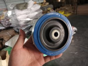 WBD Factory Direct <span class=keywords><strong>Supply</strong></span> 5-Zoll-TPR-Lenk rolle/Rollen rad mit Kunststoff mitte - Product Image 5