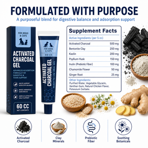 Gel de Carbón Activado para Mascotas de Alta Adsorción, para Perros y Gatos, Apoyo al Tracto Digestivo, Suplemento de Arcilla Bentonita de Marca Privada - Product Image 6