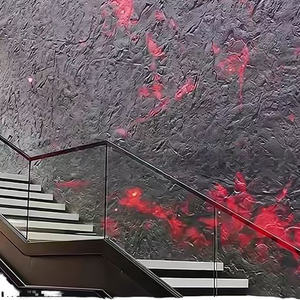 Vente chaude Design Moderne 3D Décoration Murale FRP Faux Panneaux Grande Dalle Panneau Mural pour Bâtiment Métallique <span class=keywords><strong>Couloir</strong></span> Modèle 3D Conception - Product Image 1