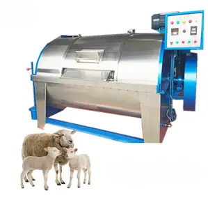 hot sale canton fair recommend stainless steel 15-400kg sheep wool washing cleaning machine