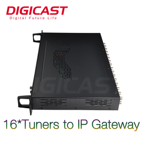 DMB-9016B 16 canales DVB-S2 a Gateway IP HD <span class=keywords><strong>4K</strong></span> TV receptor de satélite Radio Hotel sistema - Product Image 3