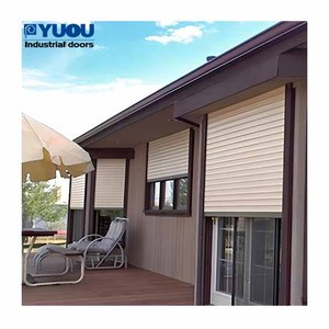 An ninh nhà gió bão bằng chứng màn trập cơ giới nhôm với PU bọt bên trong cho cách nhiệt bảo vệ con lăn màn trập cửa sổ - Product Image 4