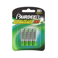 Pairdeer Factory Direct OEM Pairdeer No.7 1,2 V HR03 AAA 800mAh NiMH Batería recargable para afeitadoras