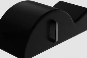 Correttore Spinale per Pilates Multifunzione in Pelle Microfibra con Maniglia, Nero, per Uso Commerciale in Studio - Product Image 2